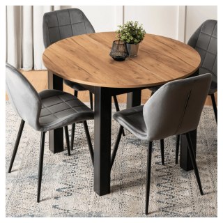 Stół JAMES Rozkładany 103-223 cm Dąb Craft/Czarny