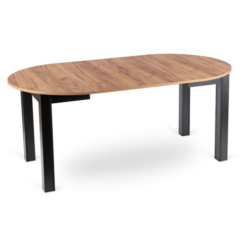 Stół JAMES Rozkładany 103-223 cm Dąb Craft/Czarny