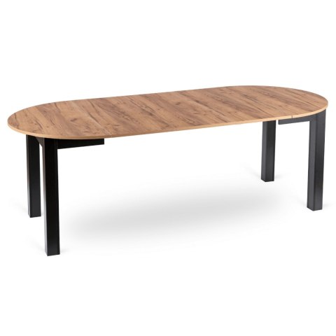 Stół JAMES Rozkładany 103-223 cm Dąb Craft/Czarny