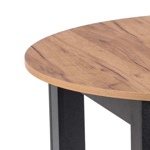 Stół JAMES Rozkładany 103-223 cm Dąb Craft/Czarny