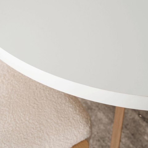 Stół LUKAS Rozkładany 100-250 cm Biały/Drewniany