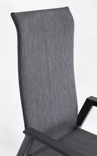 BIZZOTTO krzesło ogrodowe ETHAN szary