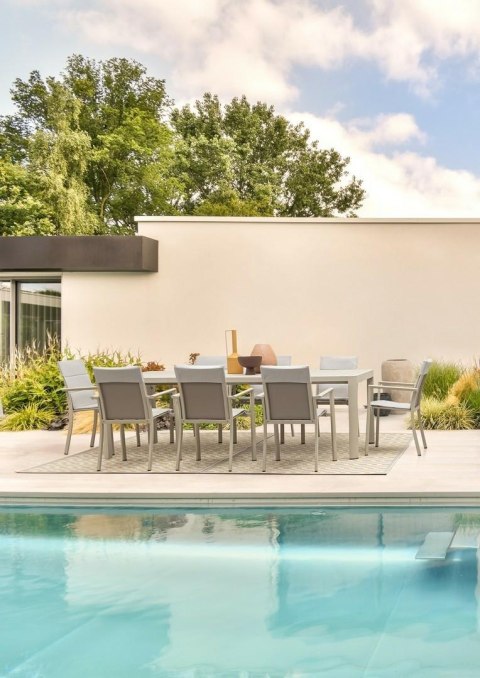 BIZZOTTO krzesło ogrodowe KONNOR beżowe