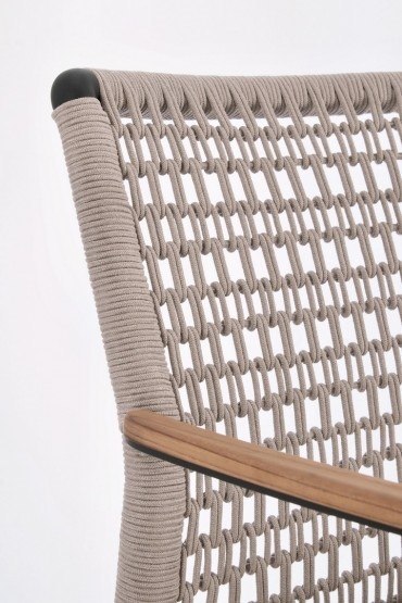 BIZZOTTO krzesło ogrodowe MADDOX beżowe