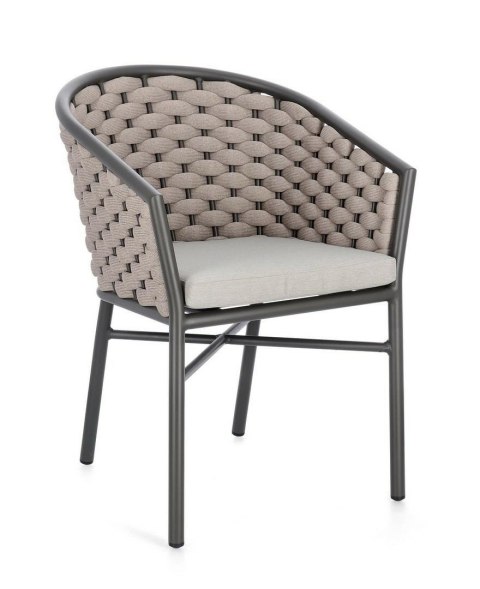 Bizzotto BIZZOTTO krzesło ogrodowe MARGALIDA antracyt / beż
