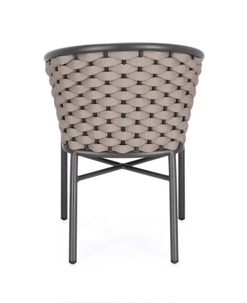 Bizzotto BIZZOTTO krzesło ogrodowe MARGALIDA antracyt / beż