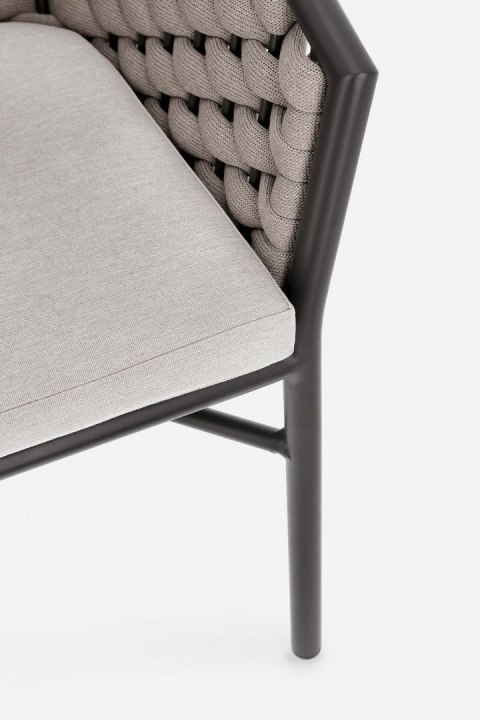 Bizzotto BIZZOTTO krzesło ogrodowe MARGALIDA antracyt / beż