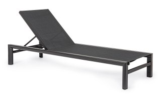 BIZZOTTO leżak ogrodowy SKIPPER czarny