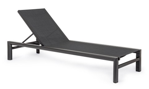 BIZZOTTO leżak ogrodowy SKIPPER czarny