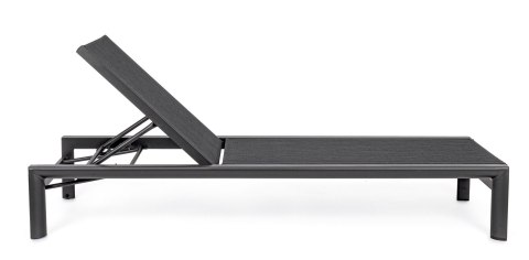BIZZOTTO leżak ogrodowy SKIPPER czarny