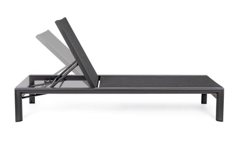 BIZZOTTO leżak ogrodowy SKIPPER czarny