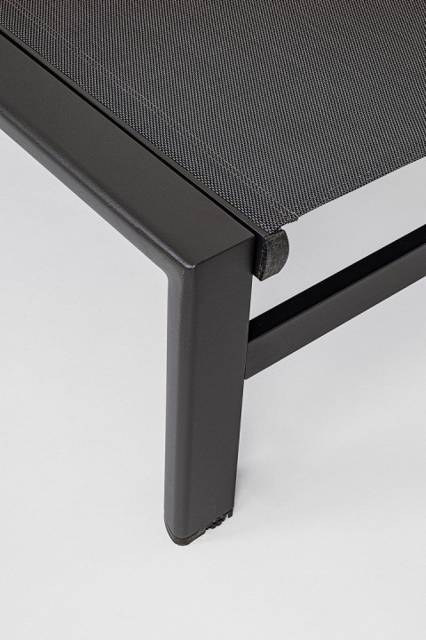 BIZZOTTO leżak ogrodowy SKIPPER czarny