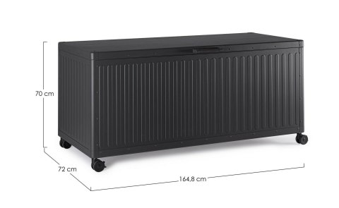 BIZZOTTO skrzynia ogrodowa OCEAN CHARC czarna