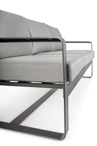 BIZZOTTO sofa 3-osobowa ogrodowa MERRIGAN szara