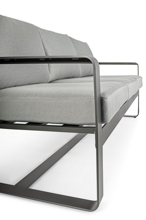 BIZZOTTO sofa 3-osobowa ogrodowa MERRIGAN szara