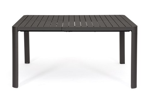 BIZZOTTO stół ogrodowy KIPLIN 149 czarny / rozkładany