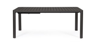 BIZZOTTO stół ogrodowy KIPLIN 180-240 czarny / rozkładany