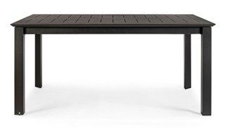 BIZZOTTO stół ogrodowy KONNOR czarny / rozkładany