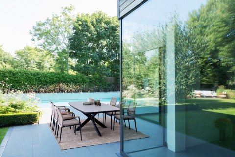 Bizzotto BIZZOTTO stół ogrodowy PASCAL szary / rozkładany