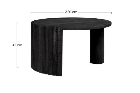 Bizzotto BIZZOTTO stolik kawowy ORISSA 80 czarny