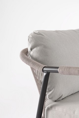 BIZZOTTO zestaw ogrodowy MIRAVET antracyt / beż