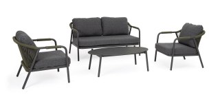 BIZZOTTO zestaw ogrodowy MIRAVET antracyt / zielony