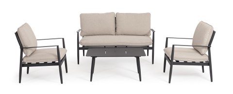 Bizzotto BIZZOTTO zestaw ogrodowy NEBULA antracyt / beż