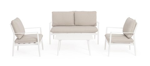 Bizzotto BIZZOTTO zestaw ogrodowy NEBULA biały / beżowy