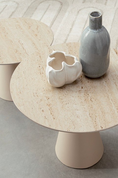 Bizzotto BIZZOTTO zestaw stolików kawowych HARDY beżowy