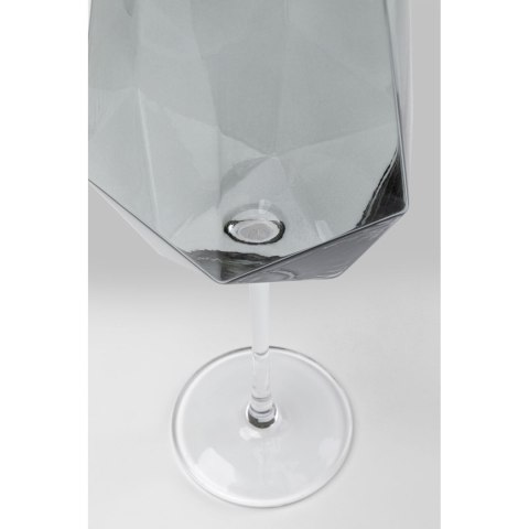 Kare Design KARE komplet 4 kieliszków do wina DIAMOND SMOKE 660 ml