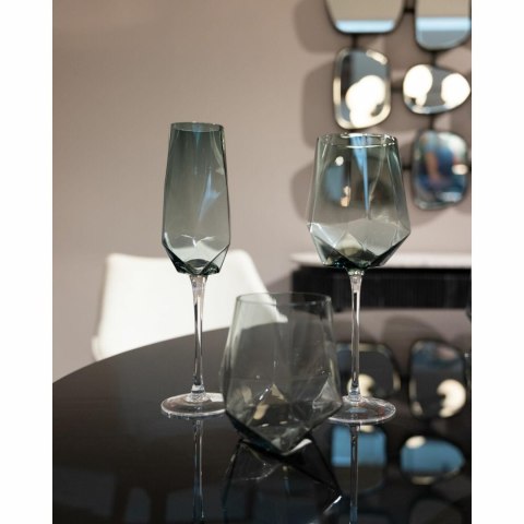 Kare Design KARE komplet 4 kieliszków do wina DIAMOND SMOKE 660 ml