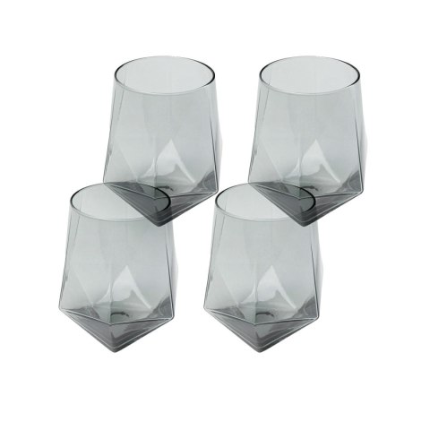 Kare Design KARE komplet 4 szklanek DIAMOND SMOKE 510 ml
