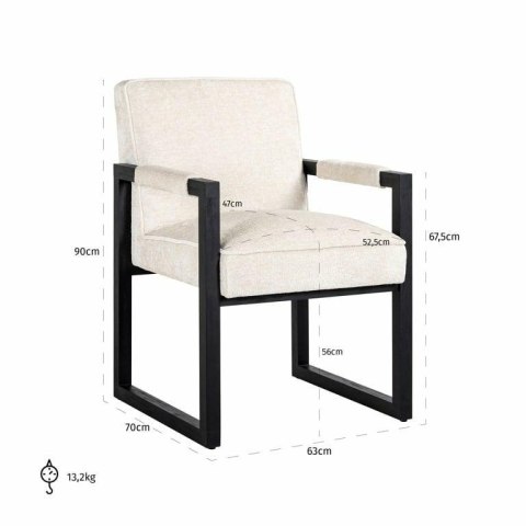 Richmond Interiors RICHMOND krzesło BECK białe