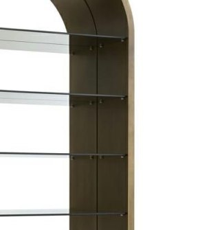 RICHMOND regał BOWIC szczotkowane złoto