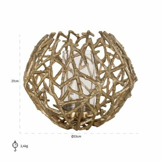 Richmond Interiors RICHMOND świecznik JAIMY złoty