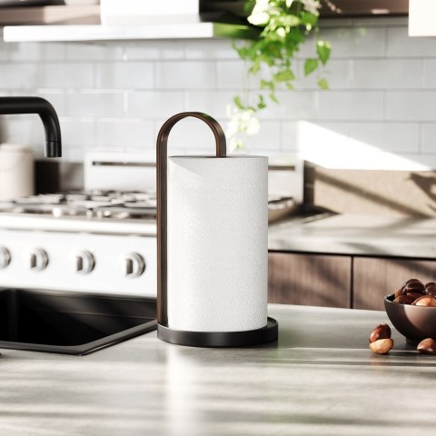 Umbra UMBRA stojak na ręcznik papierowy BELLWOOD czarny/orzech