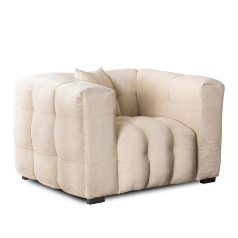 Fotel Wypoczynkowy MODERNO 1S Kremowy Nowoczesny