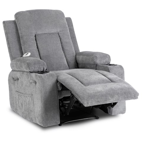 Fotel Rozkładany Masujący BOX 2 Ciemnoszary