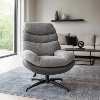 Fotel Wypoczynkowy Obrotowy ASTURIA Szary