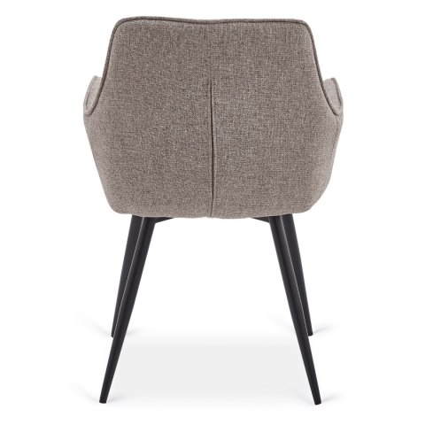 Krzesło Tapicerowane do Jadalni EDRICK Brązowe Nowoczesne Loft