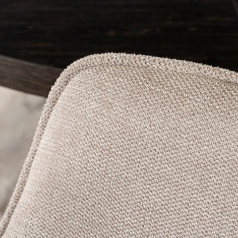 Krzesło Tapicerowane do Jadalni EDRICK Kremowe Nowoczesne Loft