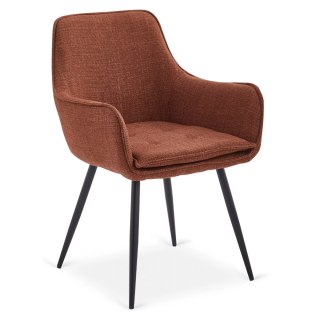 Krzesło Tapicerowane do Jadalni EDRICK Rude Nowoczesne Loft