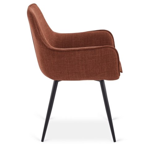 Krzesło Tapicerowane do Jadalni EDRICK Rude Nowoczesne Loft