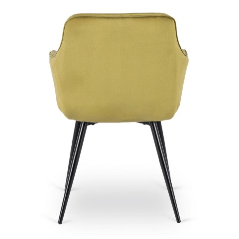 Krzesło MODESTO Pistacjowe Welurowe