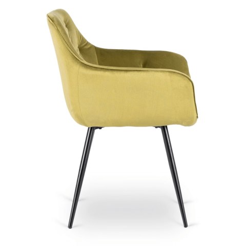 Krzesło MODESTO Pistacjowe Welurowe