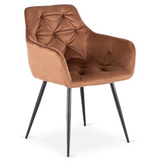 Krzesło MODESTO Rude Welurowe