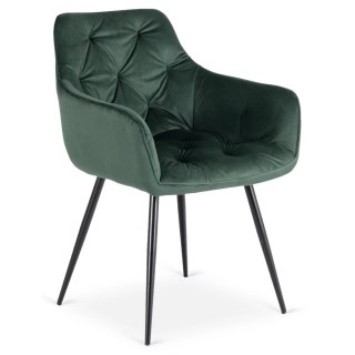 Krzesło MODESTO Zielone Welurowe