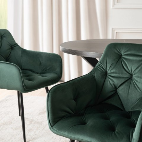 Krzesło MODESTO Zielone Welurowe