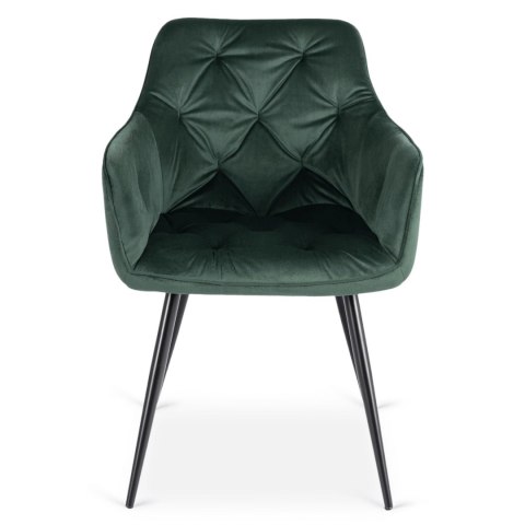 Krzesło MODESTO Zielone Welurowe