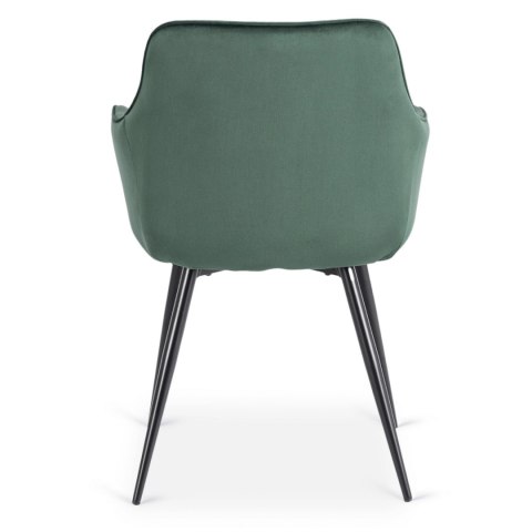 Krzesło MODESTO Zielone Welurowe